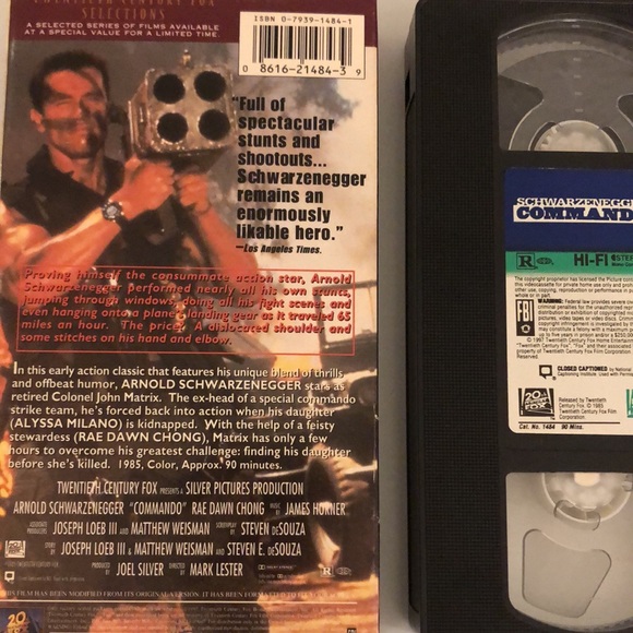 💙VHS - Commando - movie with Arnold Schwarzenegger - Picture 2 of 2